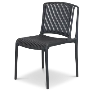 Paros UV Plastic Outdoor Chair (PP) in Gunmetal