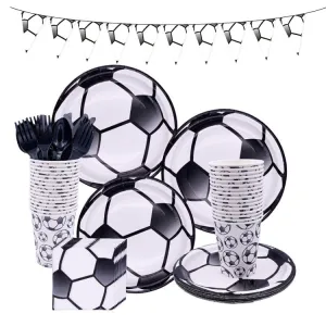 Party Tableware | Soccer | 16 Guests