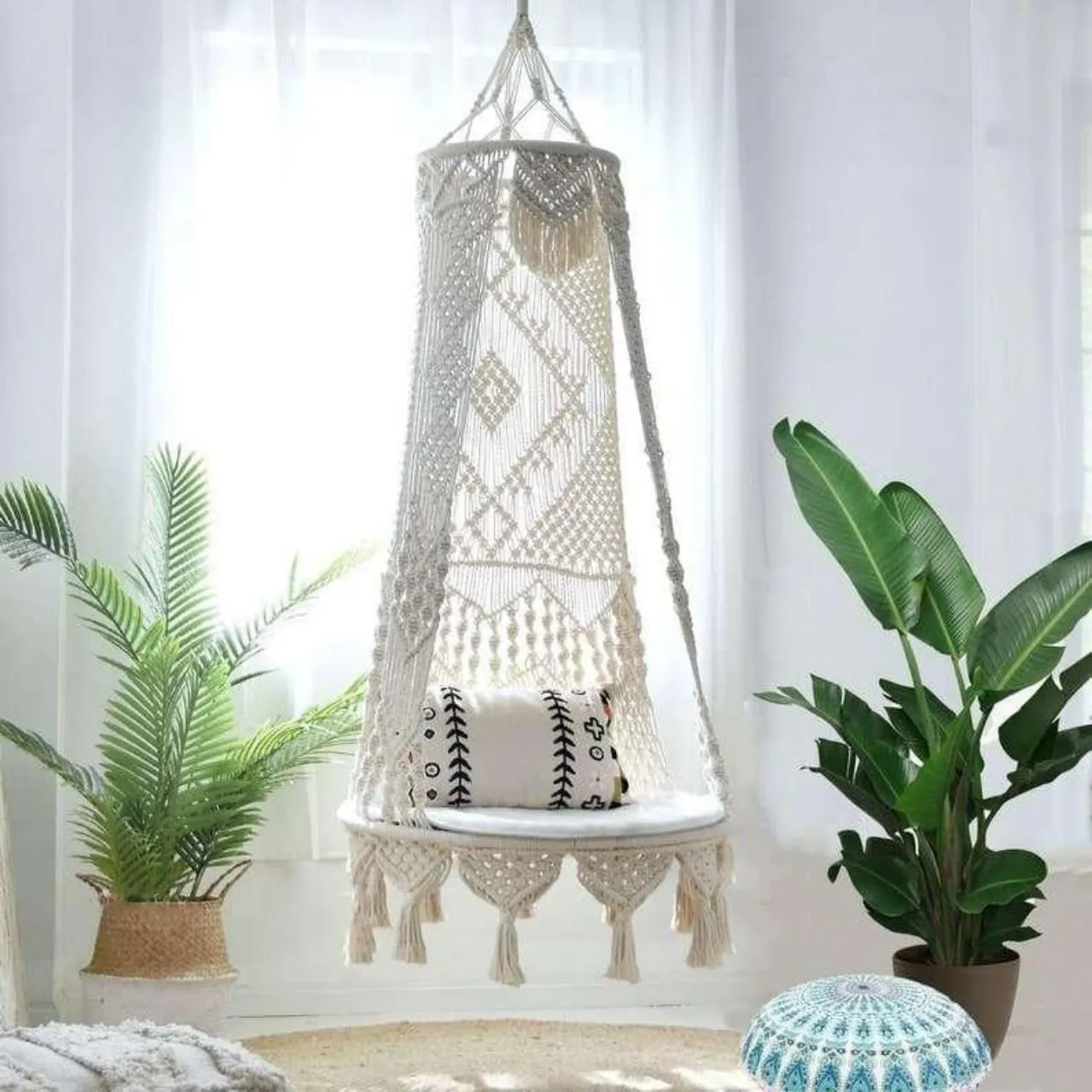 Premium Luxury Macrame Swing Hammock