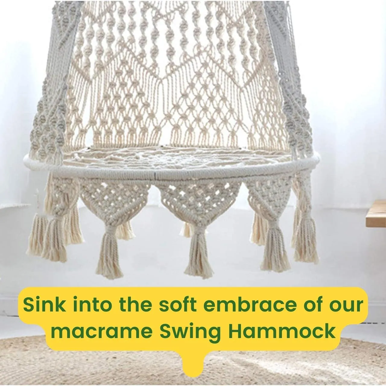 Premium Luxury Macrame Swing Hammock