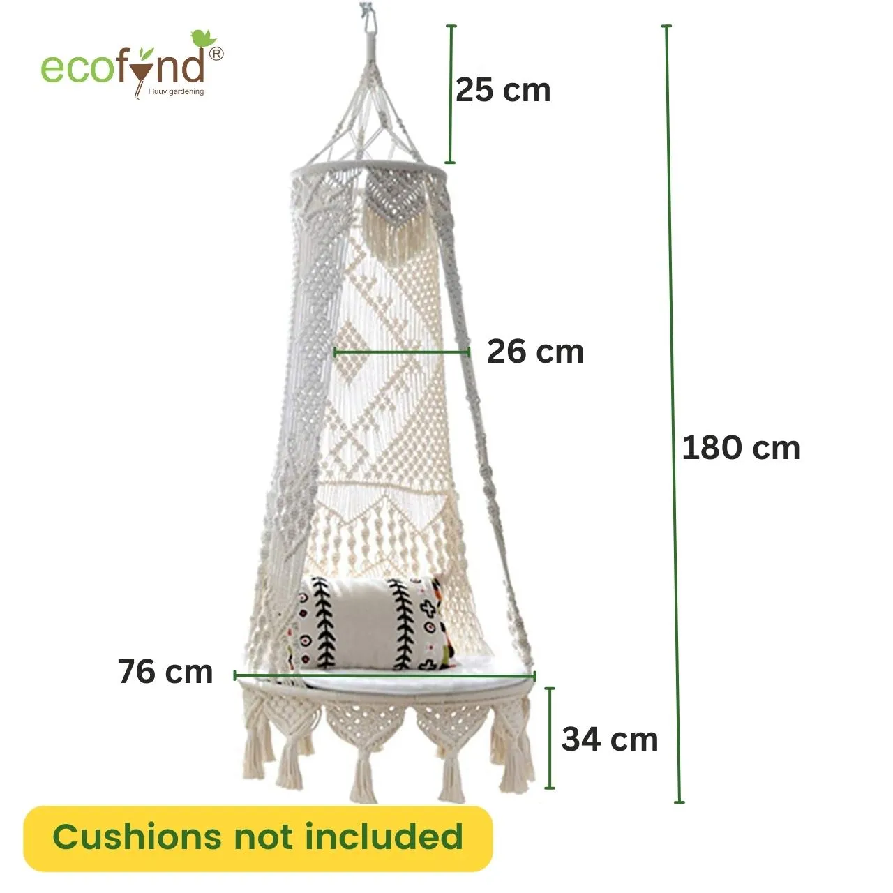 Premium Luxury Macrame Swing Hammock