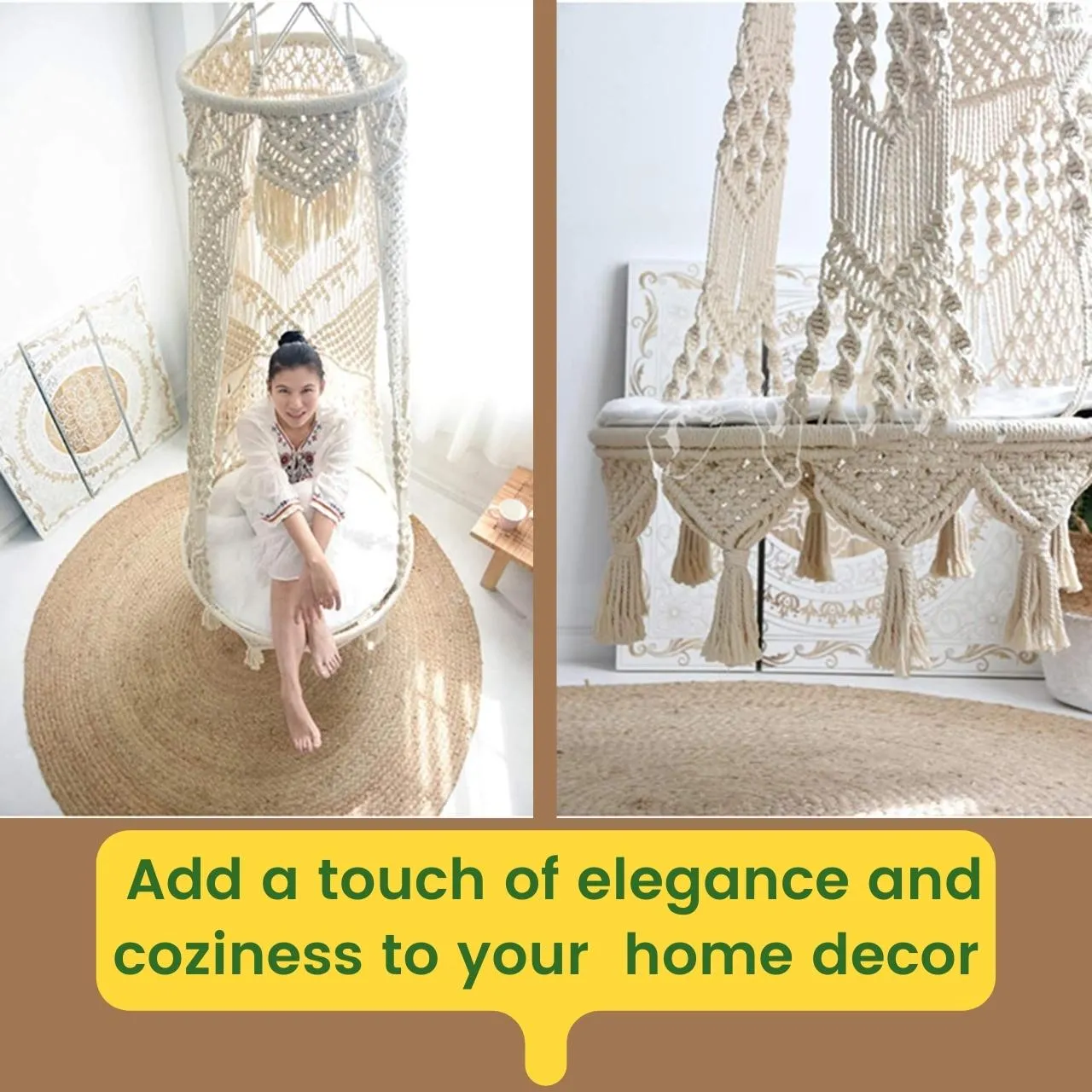 Premium Luxury Macrame Swing Hammock