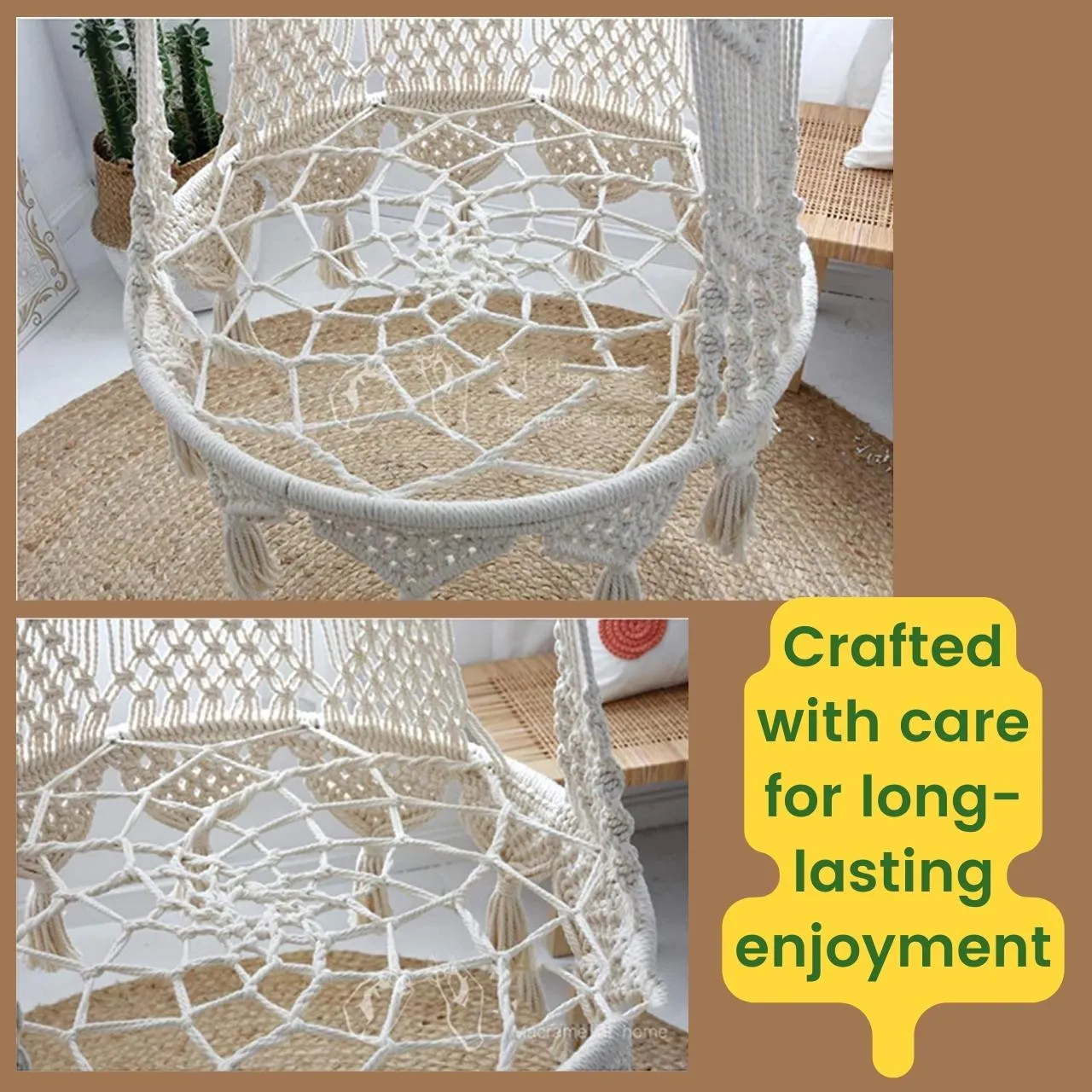 Premium Luxury Macrame Swing Hammock