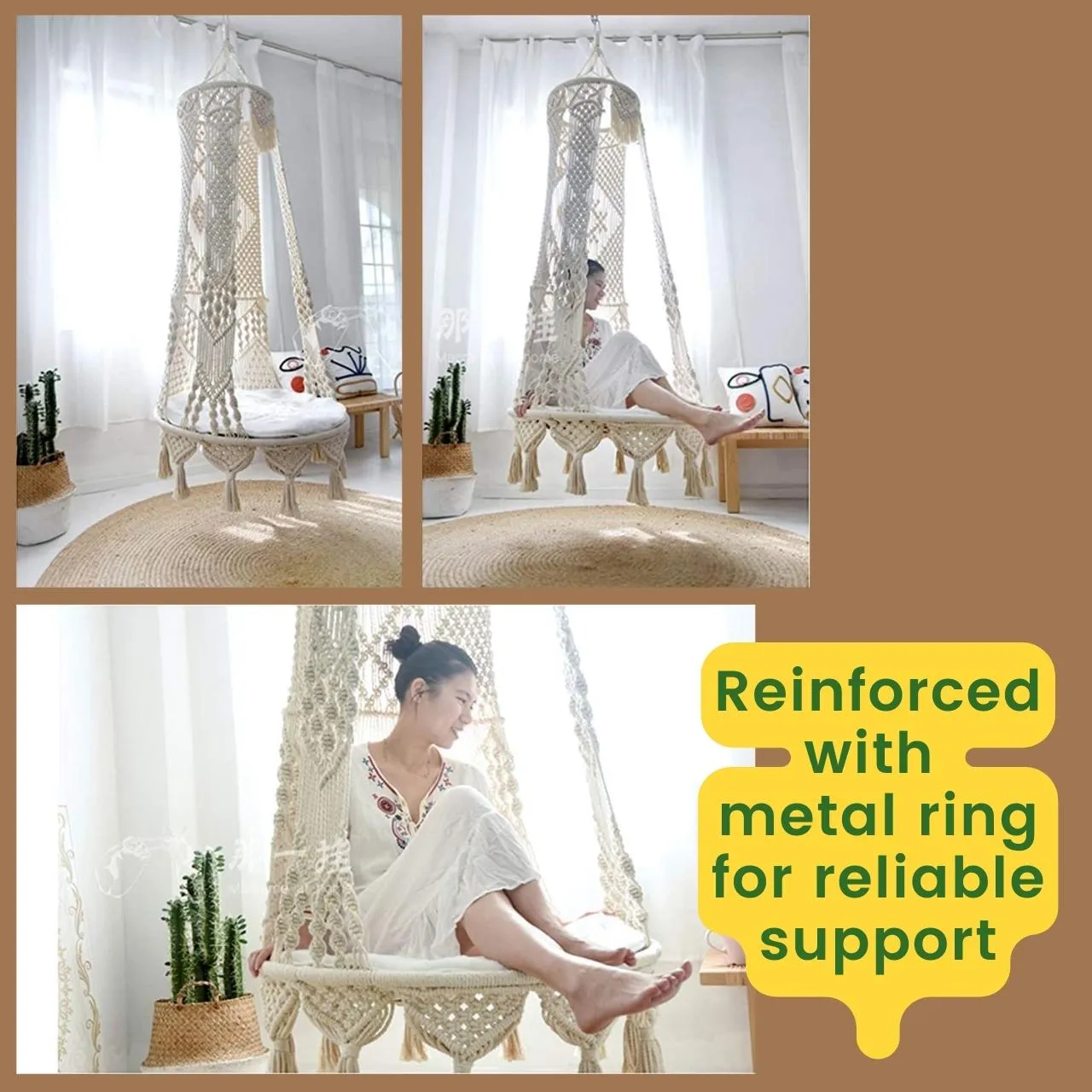 Premium Luxury Macrame Swing Hammock