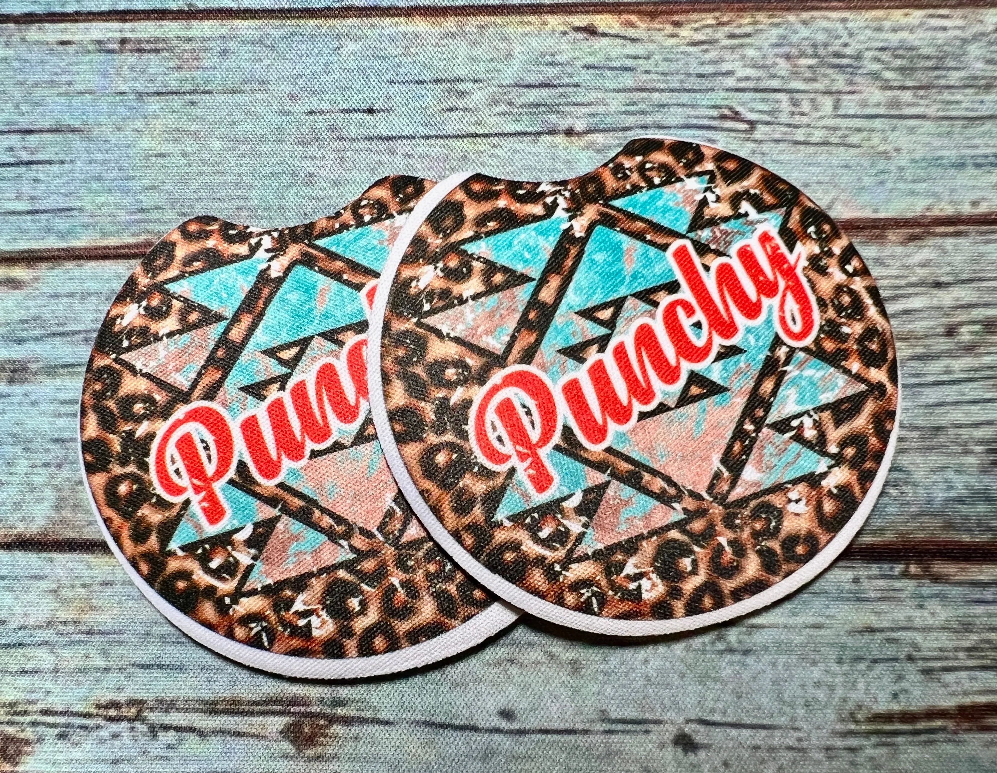 Punchy Car Coasters