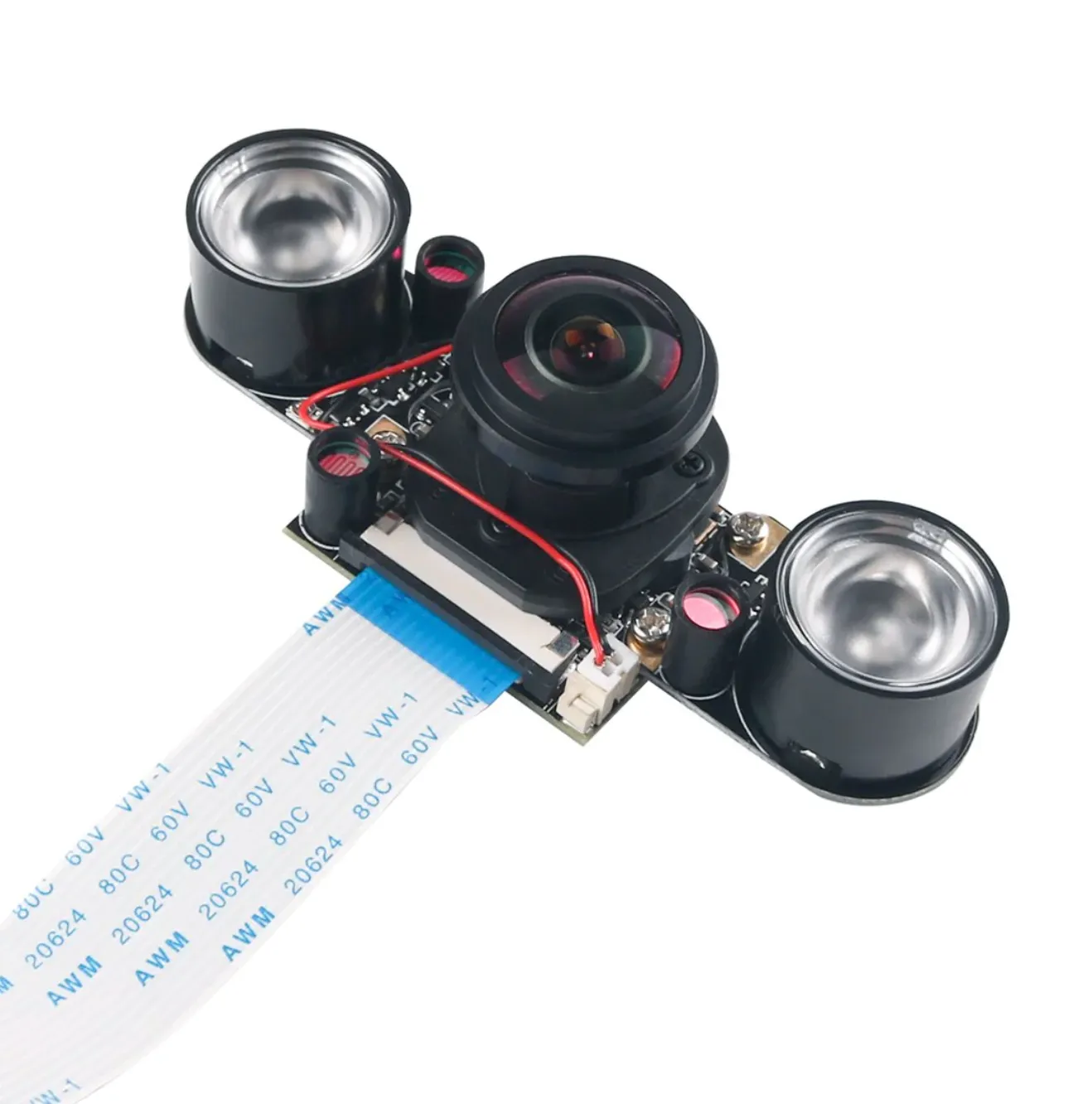 Raspberry Pi 4B/3B  IRCUT 5MP Fish Eye Night Vision Focal Camera Kit