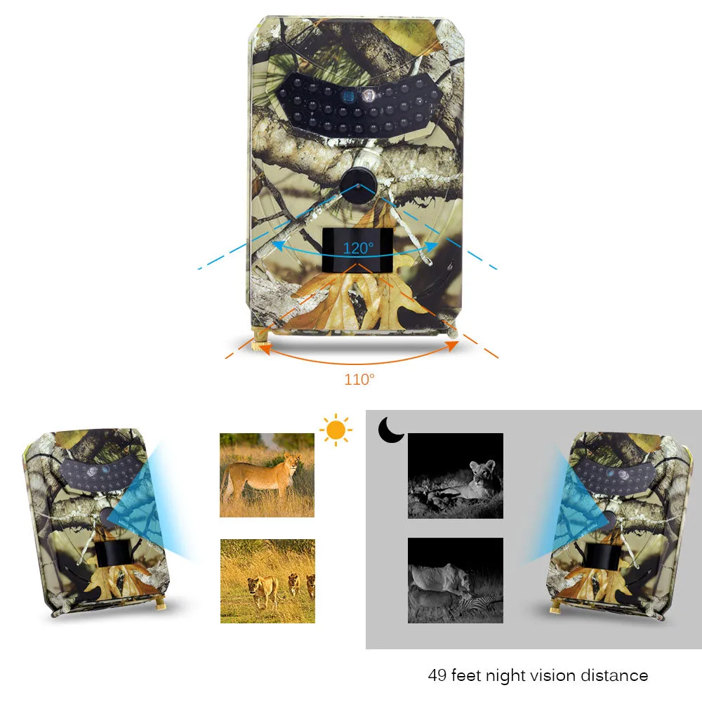 RBK RB45 12MP 1080P Trail Camera Black light