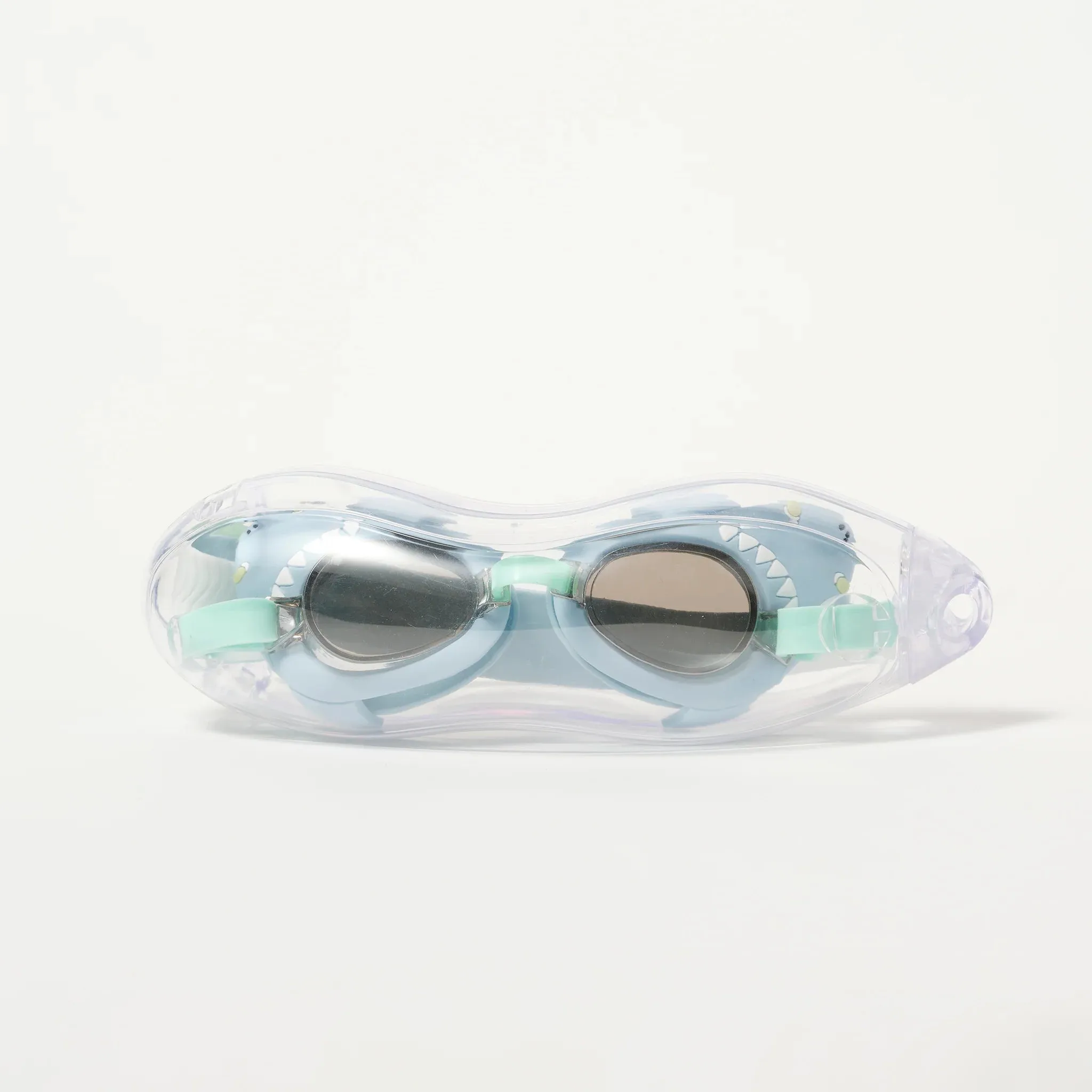 Salty the Shark Mini Swim Goggles (Aqua)