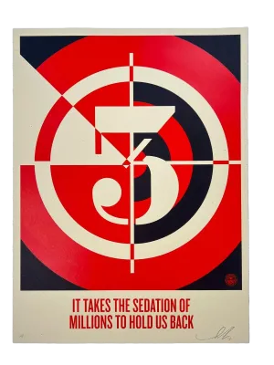 Sedation of Millions AP Silkscreen Print by Shepard Fairey- OBEY