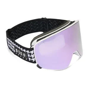 SNOW GOGGLES - FROST   HOUNDSTOOTH   LILAC MIRROR   POLARIZED GOGGLES & FREE AURORA PINK LENS