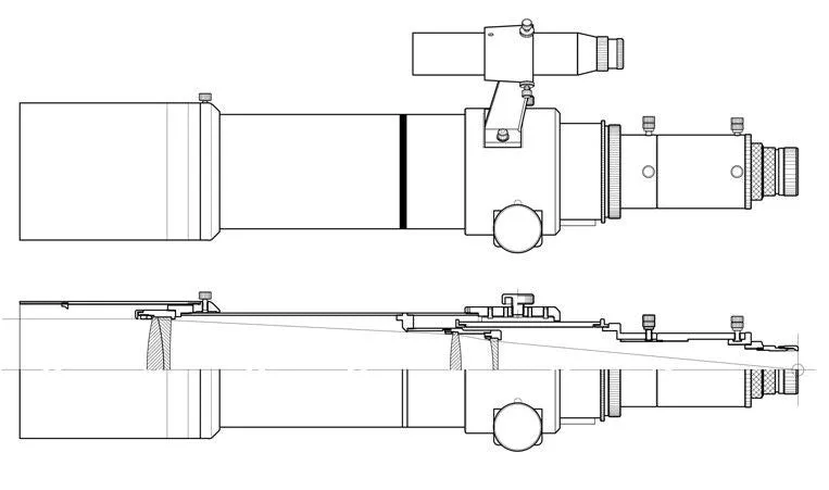 Takahashi FSQ-85EDX f/5.3 Petzval Refracting Telescope - With Flattener