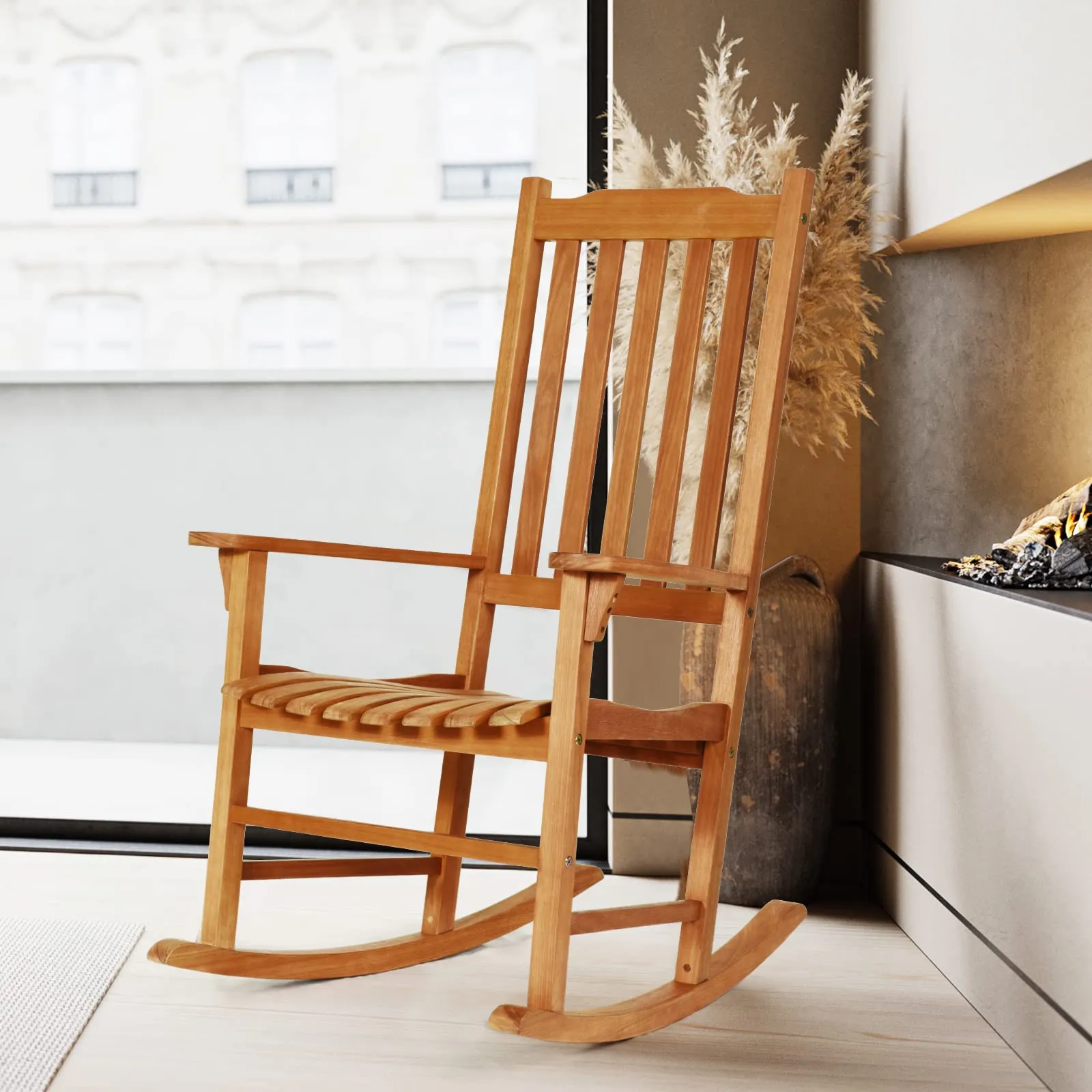 Tangkula Patio Rocking Chair,w/Heavy-Duty 350 LBS Weight Capacity