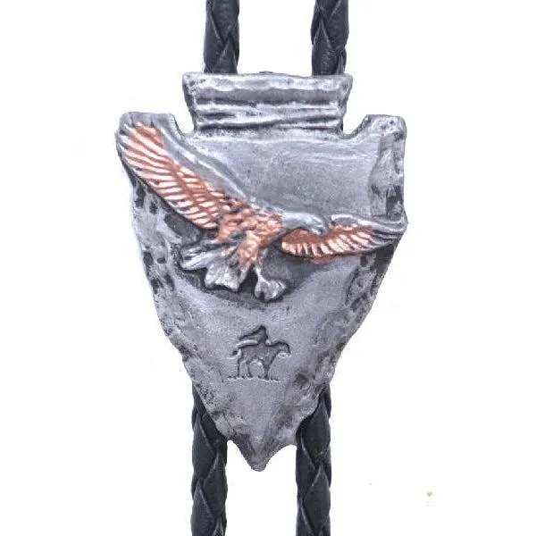 Tri-color Eagle Arrowhead Bolo