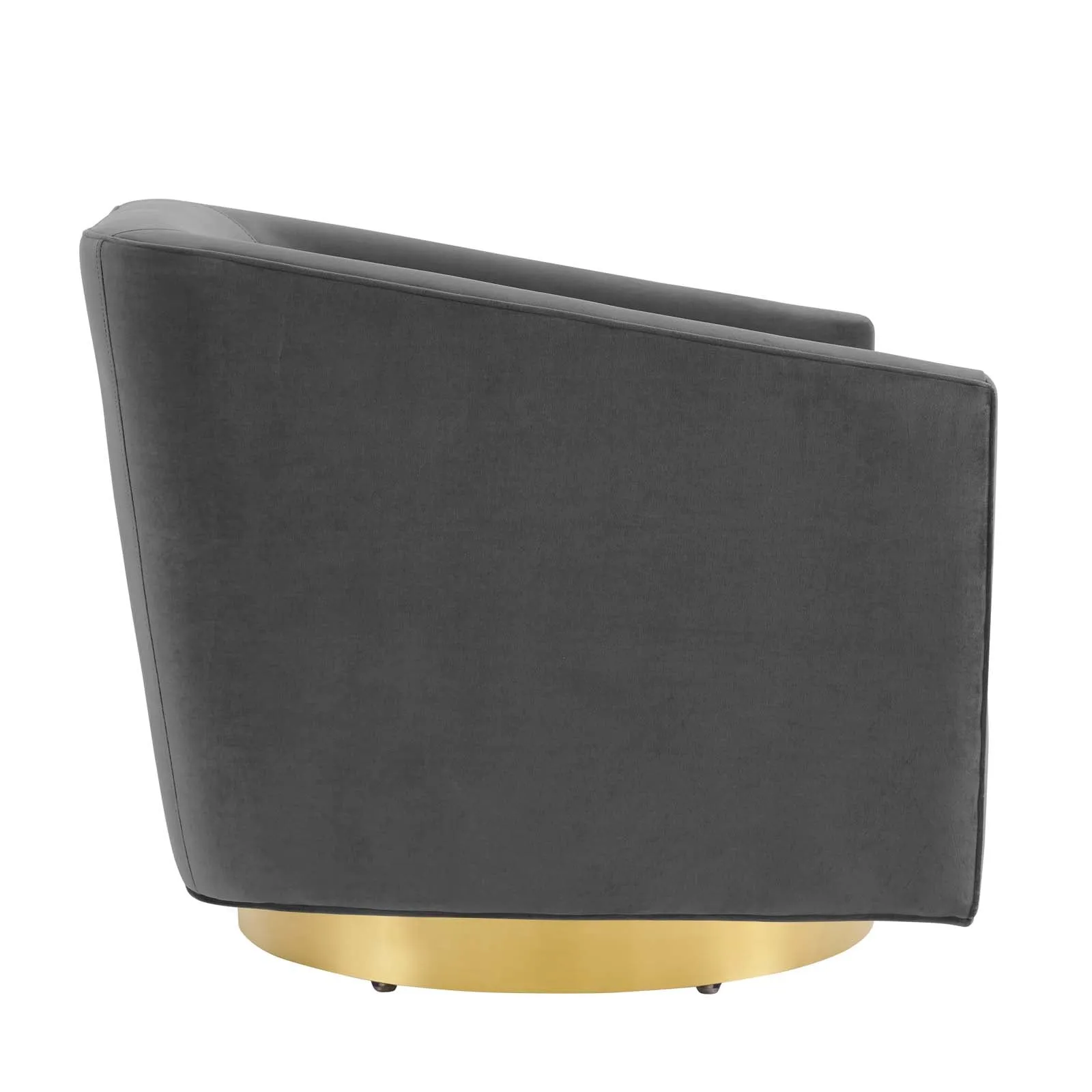 Twist  Accent Lounge Performance Velvet Swivel Chair