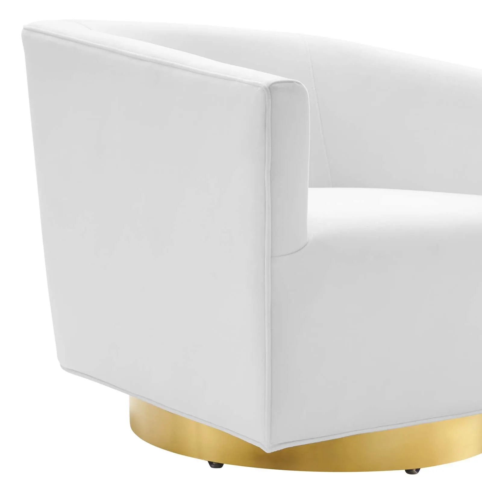 Twist  Accent Lounge Performance Velvet Swivel Chair