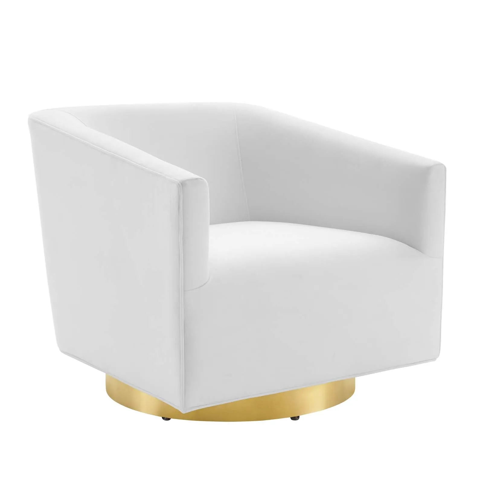 Twist  Accent Lounge Performance Velvet Swivel Chair