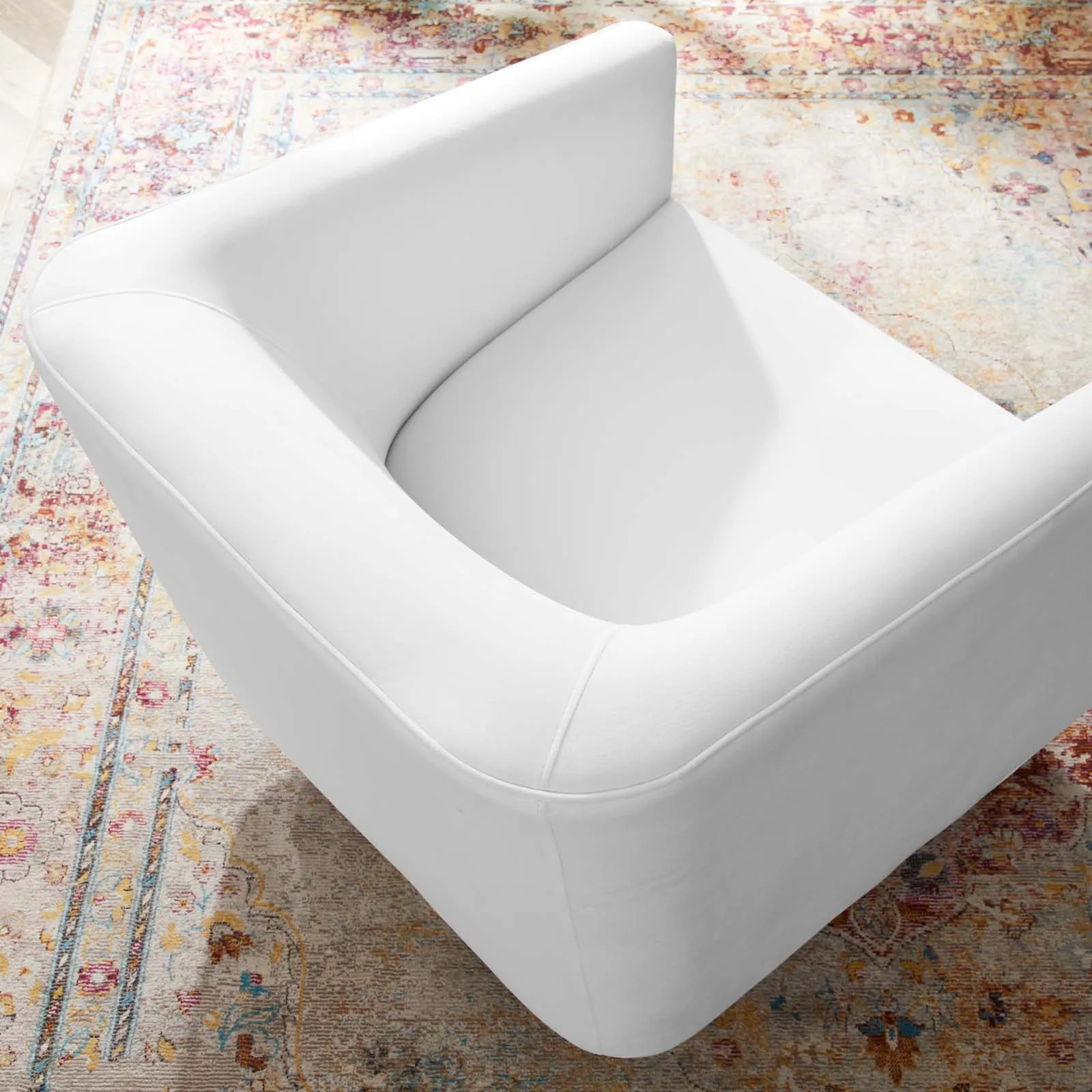 Twist  Accent Lounge Performance Velvet Swivel Chair