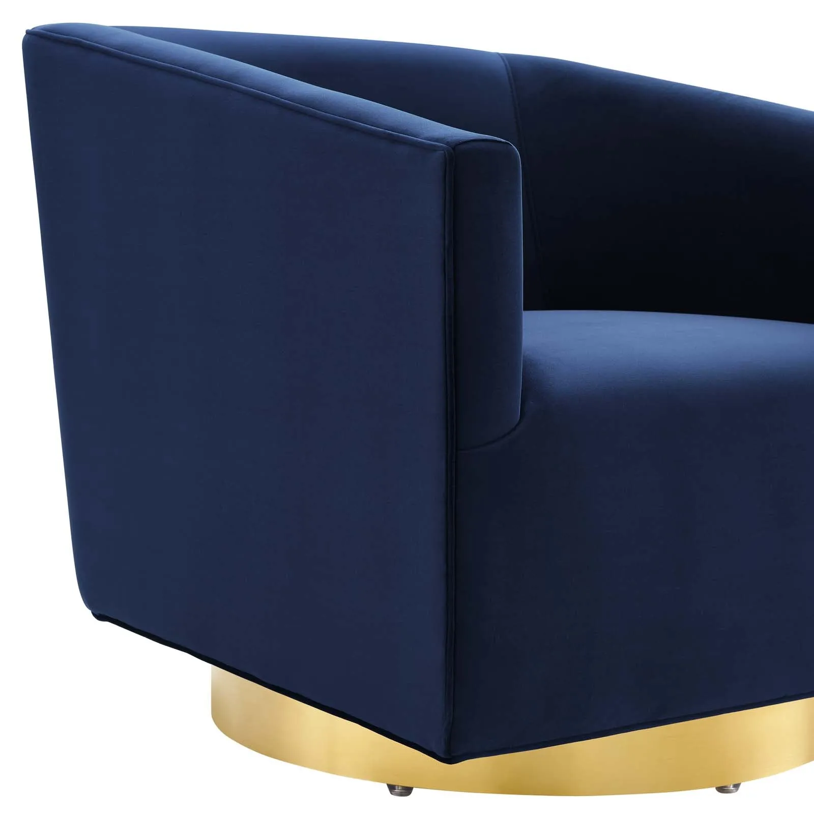 Twist  Accent Lounge Performance Velvet Swivel Chair
