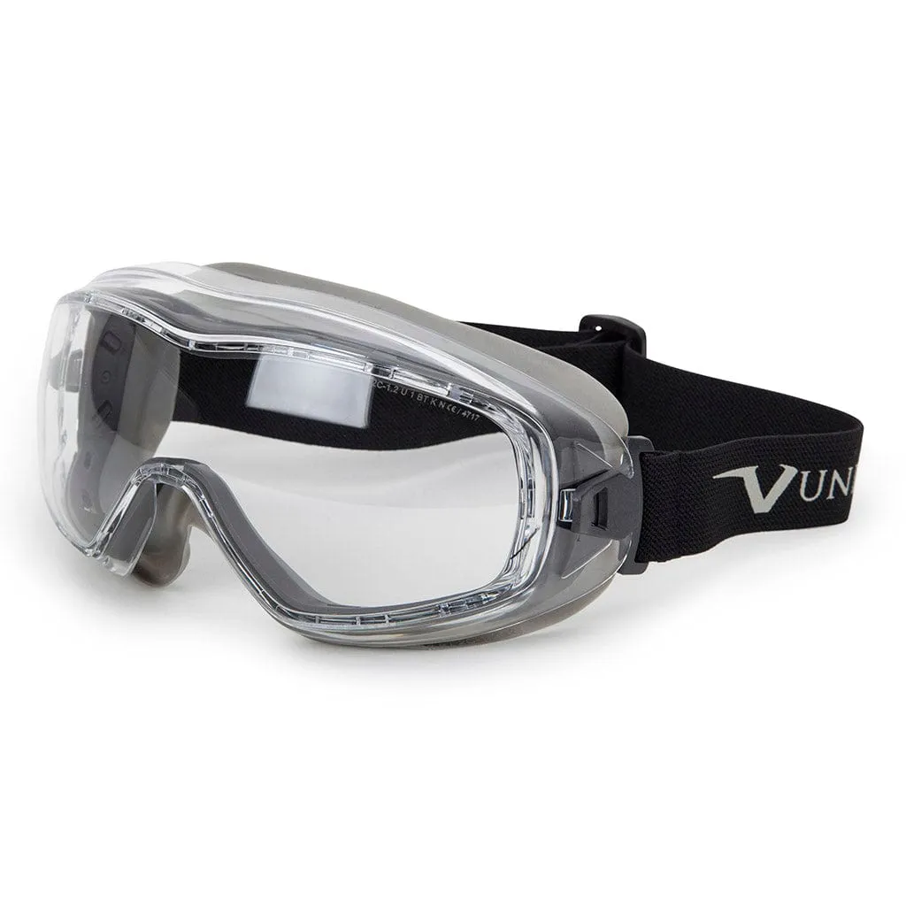 Univet 620 Ski Style Safety Goggles Clear Lens