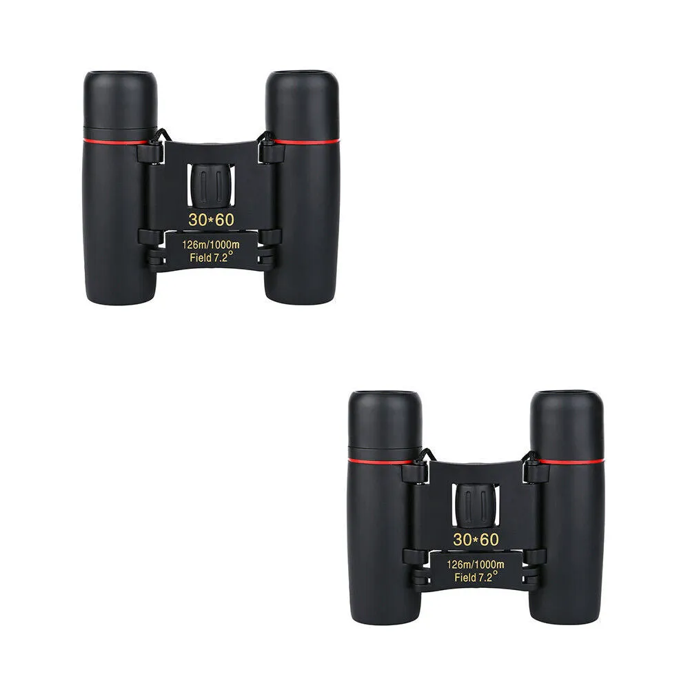 US 1-2 Pc 30x60 Zoom Portable Binoculars Waterproof Hunting Day Night Vision