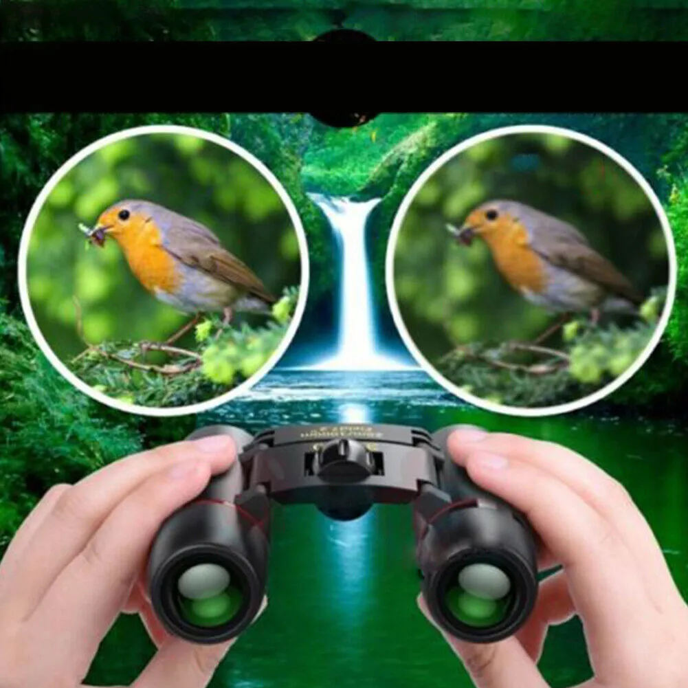 US 1-2 Pc 30x60 Zoom Portable Binoculars Waterproof Hunting Day Night Vision